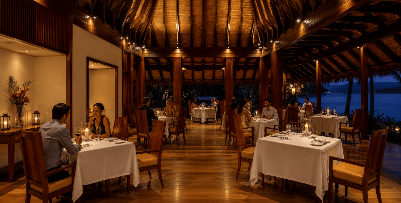 Tec-Tec restaurant at Anantara Maia, Anse Louis, Mahé